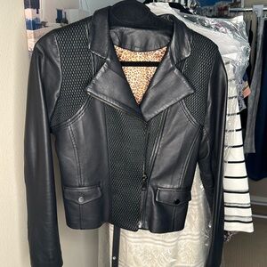Black Leather Women's Jacket